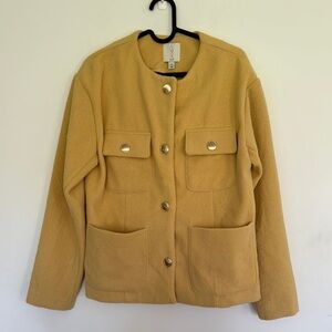 🎉 Anthropologie Joie Pale Yellow Jacket
